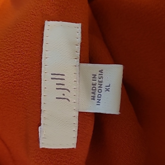 J.JILL burnt orange button down blouse XL - Picture 4 of 5